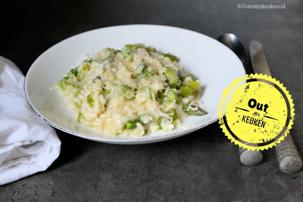 Risotto met groene asperges