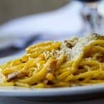 Traditionele pasta carbonara